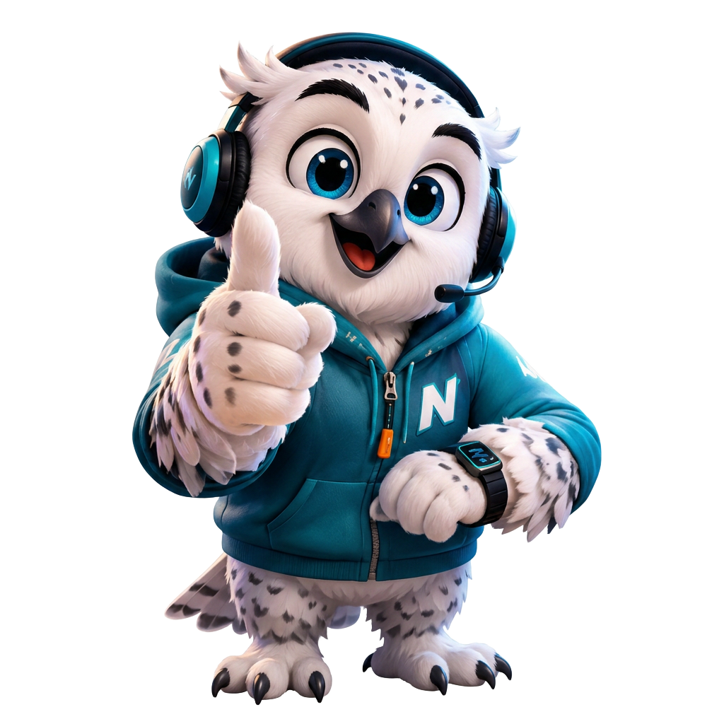 Nova, the GrowEasy IELTS teacher mascot